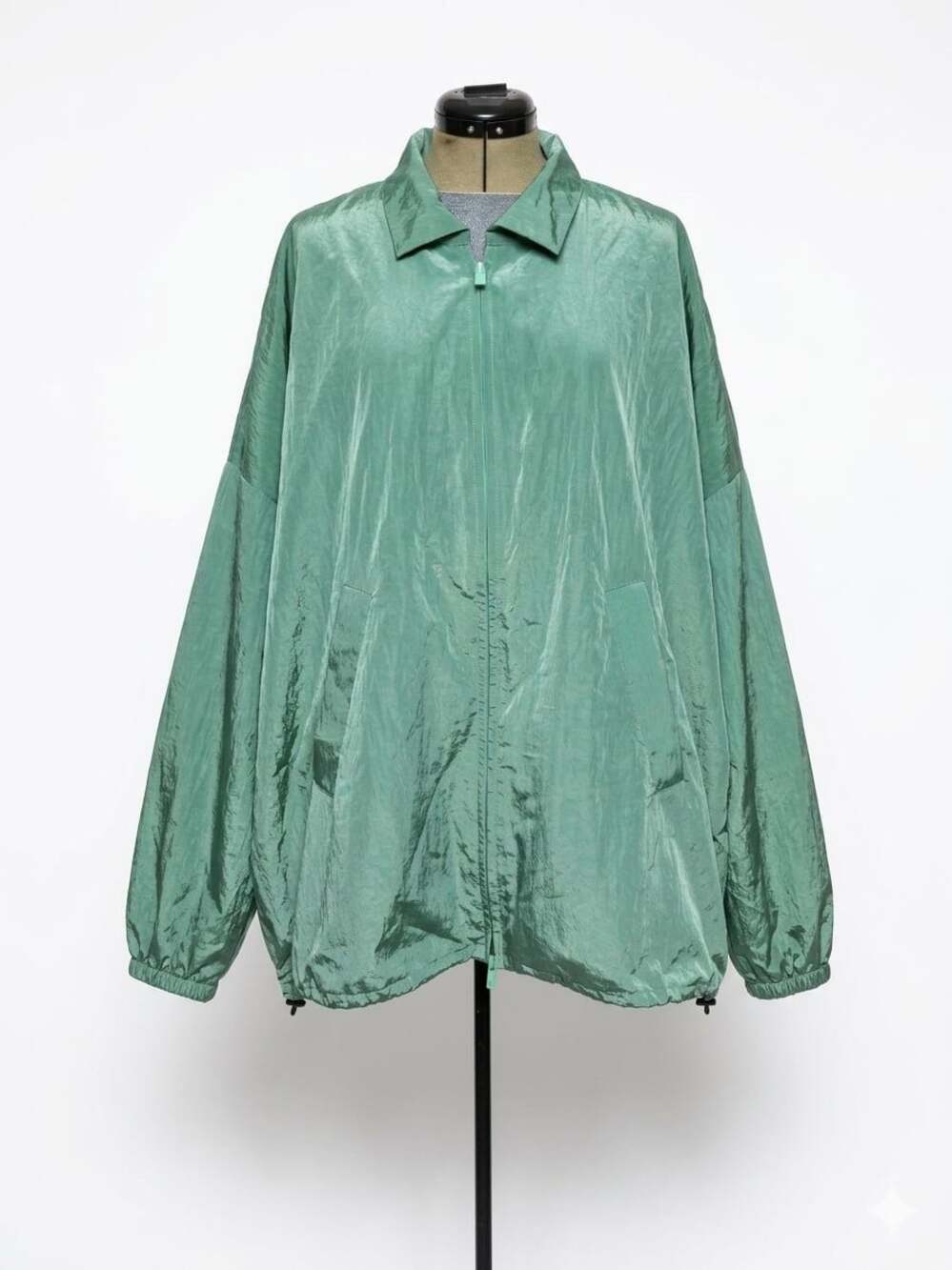 Essentials fear of god Iridescent Sage Green Oversized Windbreaker Jacket